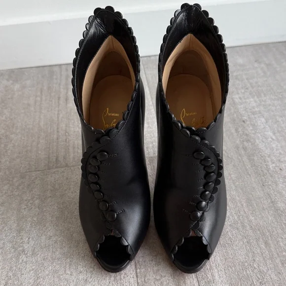 Black Christian Louboutin boots - Deguise 100 Nappa Shiny size 35 - Picture 11 of 15